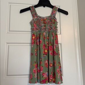 Matilda Jane Girls Ruffle Happy And Free Island Emilia Tank Dress - Size 6
